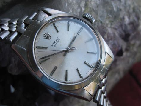 Rolex. A stainless steel manual wind wristwatch 